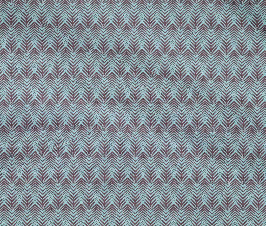 oneOone Cotton Flex Fabric Chevron Geometric Printed Craft Fabric BTY 40 Inch