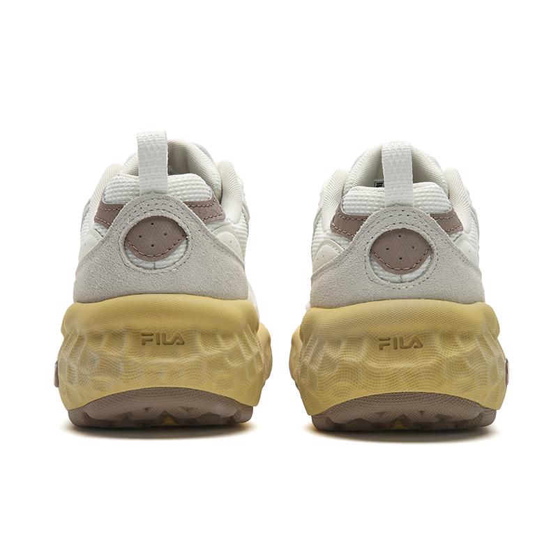 FILA MUFFIN Cushioning Abrasion Resistant Breathable Lightweight Low top Casual Shoes Women's Early Snow F12W541145FTF