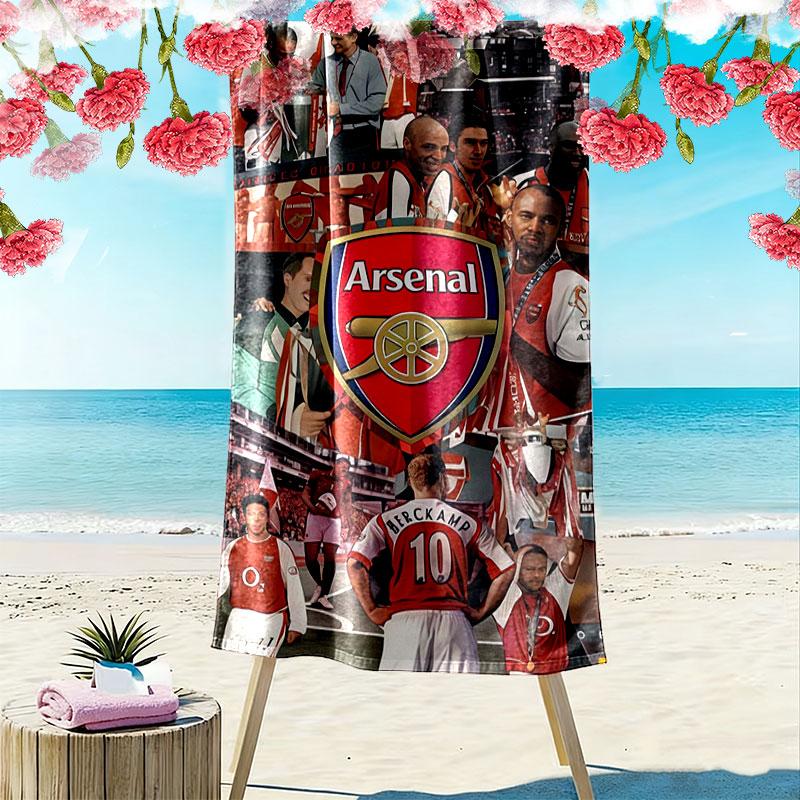 Asciugamano da Spiaggia The Gunners Print, Asciugamano Grande Morbido ad Asciugatura Rapida per Spiaggia Campeggio Nuoto