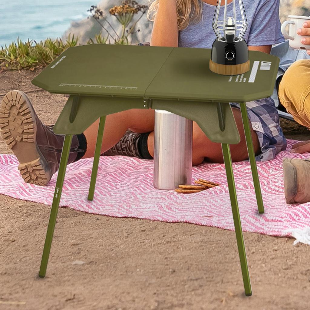 UltralightDual Purpose Table Outdoor Camping Portable Table Folding ABS Desktop And Aluminum Stand