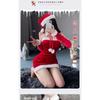 Xianyi Christmas Dress Slim Tube Top Dress Velvet Sexy Live Streaming Host Set Cosplay New Year Performance Suit S24