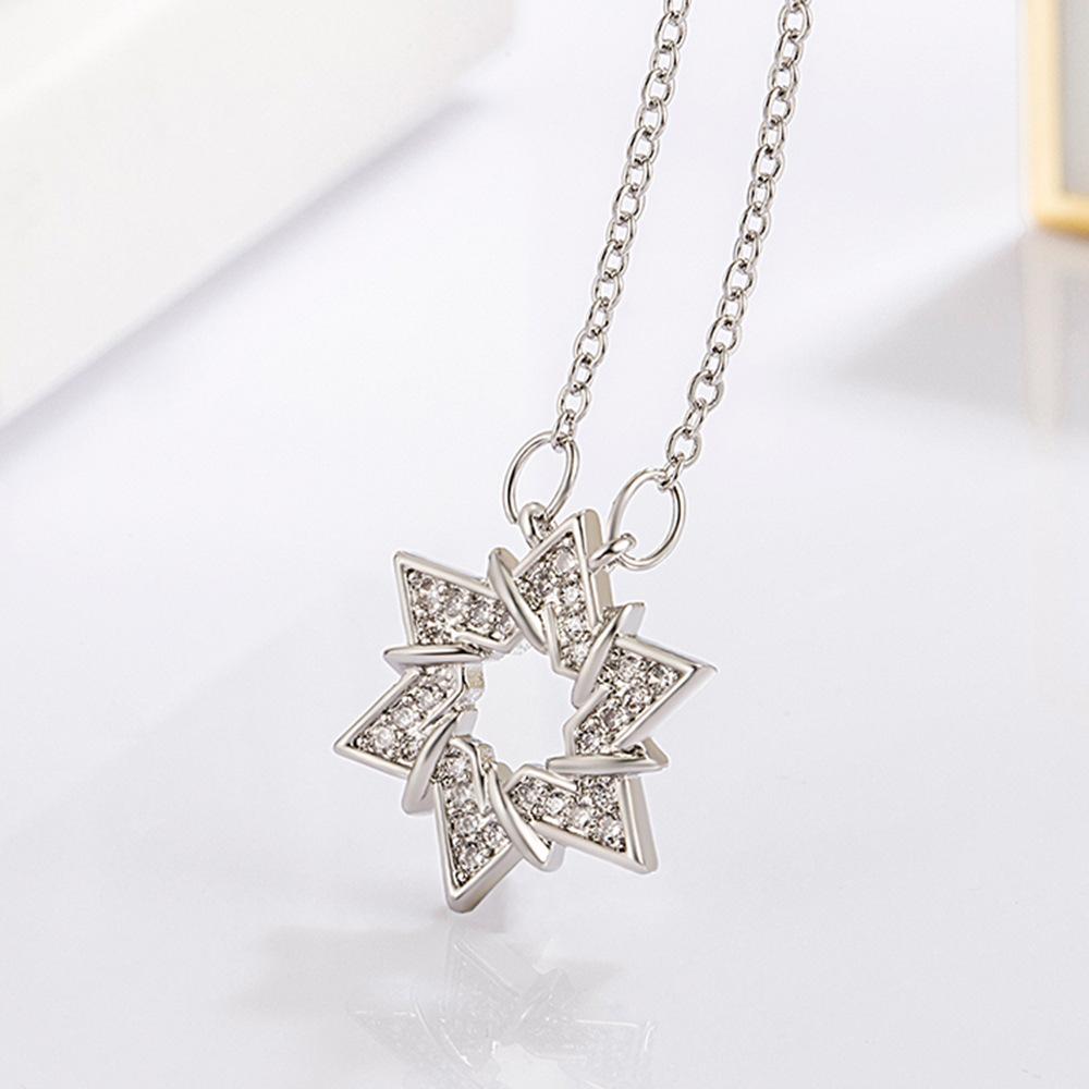 

Ожерелье с шестиконечной звездой, легкое, роскошное, высококачественное, модное, соответствующее темпераменту, женское