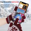 Hot Sale Winter Warm Knitted Gloves Fashion Snowflake Embroidery Touchscreen Gloves For Women Men New Year Gift