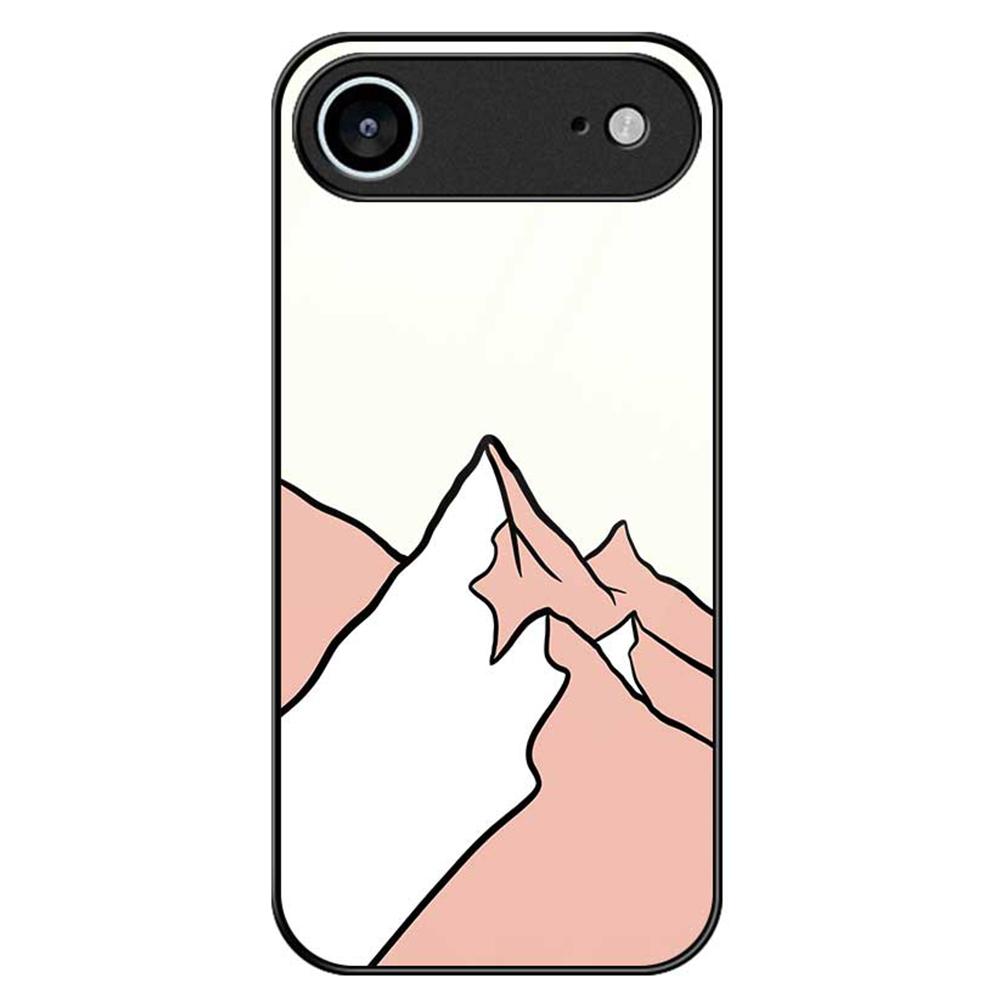 For iPhone 17 Air Case PC TPU Tempered Glass Pattern Printing Phone Back Cover