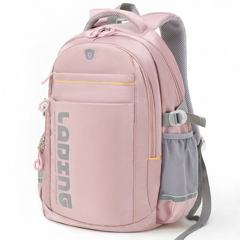 

Junior High School Girls Burden Reduction Spine Protection Backpack Good-looking 2025 New Arrival Large Capacity Lightweight Waterproof Large Backpack Pink Upgrade