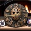 Round Wall Clock with Numbers Silent Movement Easy To Install Battery Operated 10-Inch Hanging Clock Artistic Home Decor