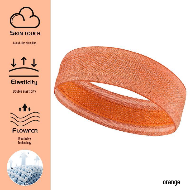 Non-Slip Silicone Running & Yoga Sweatband - Absorbent, Seamless Sport Hairband