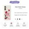 For Samsung Galaxy A36 5G Case Pink Elements Pattern Printing Straight Edge TPU Phone Back Cover
