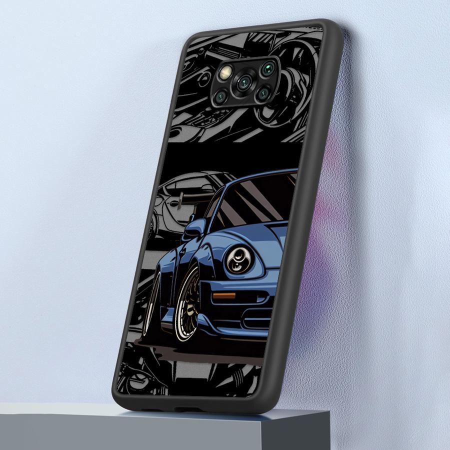 Japan Sports Cars Phone Case for Xiaomi Poco X3 NFC X4NFC X3 X4 Pro X5 Soft Cover