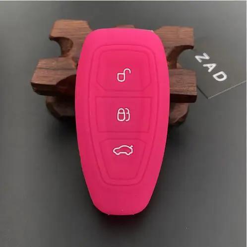 Silicone rubber car key case cover for Ford Focus 3 MK3 ST RS Ecosport Kuga New fiesta Fiesta Focus Mondeo3 Buttons smart key