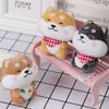 Cute Scarf Plush Dog Keychain Plush Doll Puppy Dog Pendant Scarf Shiba Keyring  Car Keyring