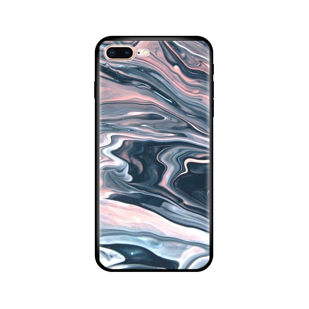 For Iphone 7 8 Case Silicon Soft Tpu Shell Cover For Apple iPhone 7 8 Plus Bag Funda Coque Etui Bumper Paiting Black Tpu Case