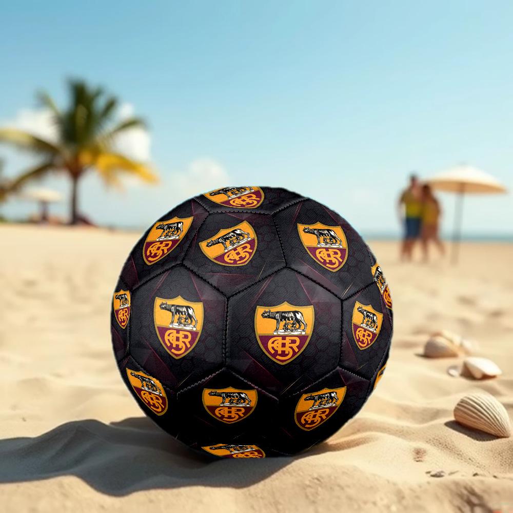 AS Roma Size 5 Football High Elastic Soccer Ball For Outdoor Competition Daily Training Play