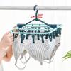 Student Child Household Sock Airing Gadget for Dormitory, 32 Clips Clothes Rack Clothes Hanger for Socks Hanging