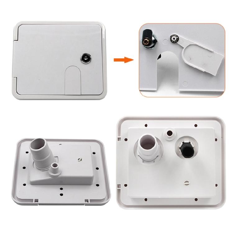 Tralier RV Lockable-Leakproof for Fresh Water-Inlet Gravity-Filling Port for Hat