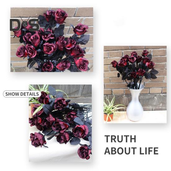 Artificial Flower Plastic 1Pc Smooth Surface Fake Fadeless Wedding Props Plant