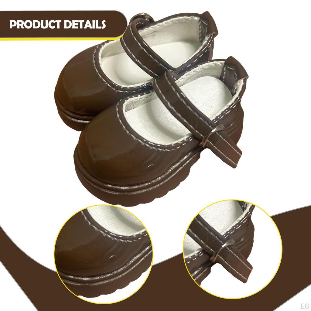 1 Pair of High Heels for Dolls, Chunky Shoes, Miniature PVC Fashion Accessories, Suitable