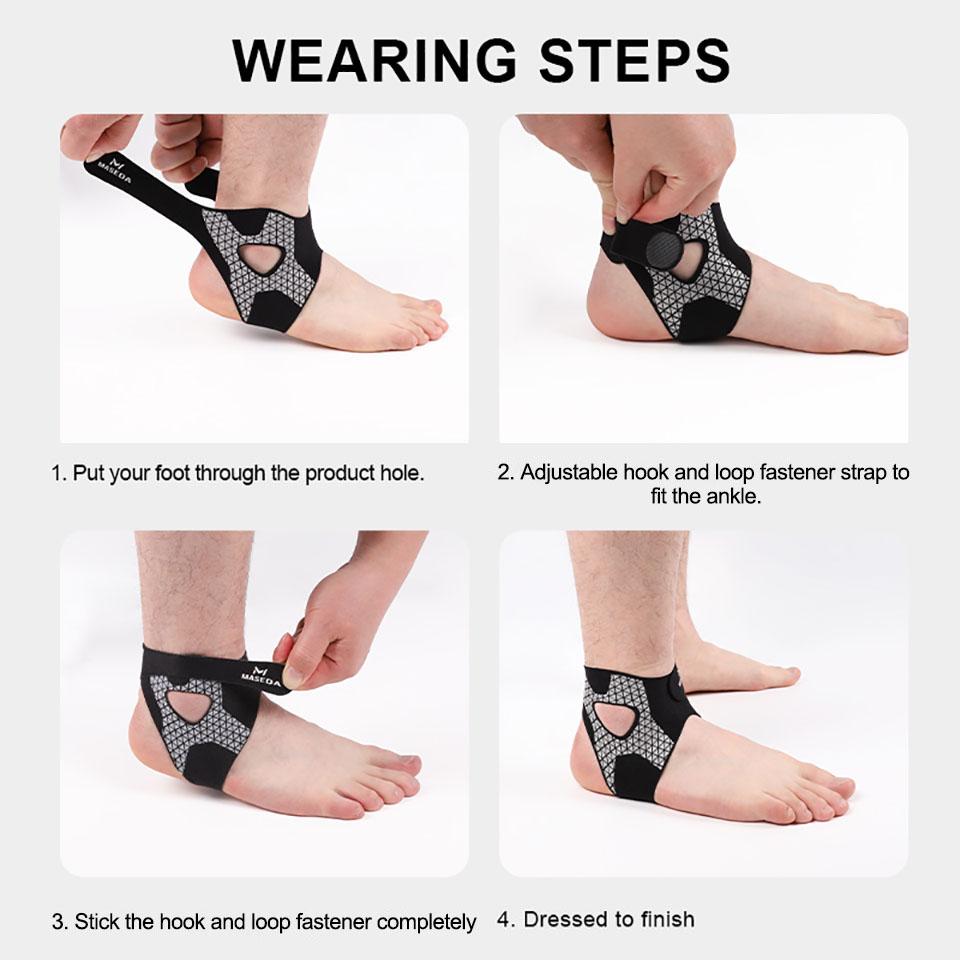 1/2Pcs Ultra-Thin Ankle Braces Prevent Sprains Ligament Strain Fixator Joint Protective Cover Unisex