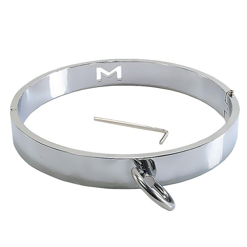 BDSM-Halsband, Metall-Bondage-Halsband, Sklave, 2 Größen, Halsband, Sexsklavin, Rollenspiel-Halskette für Frauen, Zurückhaltung, BDSM-Bondage