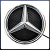 För Mercedes Benz W176 W246 W205 W212 W207 W217 W251 W166 Silver och Svart Emblem Framgrill Lyst Logotyp Stjärn Emblem