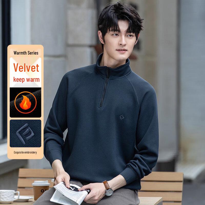 FAPAI.EC Men s Down-Filled Zip Sweatshirt