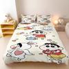 Cartoon Crayon Shin-Chan Bedroom Set 3-Piece Duvet Cover Children'S Printed Home Co-Branded Mattress Bedding Set