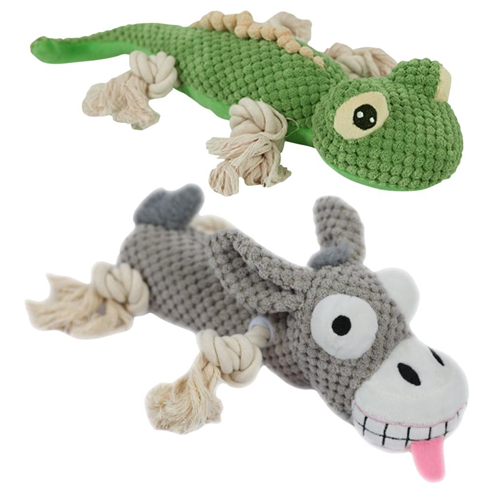 Dog Toy Bite-resistant Plush Sound Toy Funny Squeaking Stuffed Toy for Pet Training Accessories