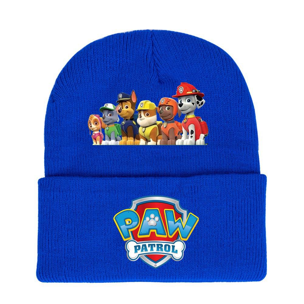Paw Patrol Unisex Knitted Hat: 2024 Autumn/Winter Trendy Outdoor Warm Knit
