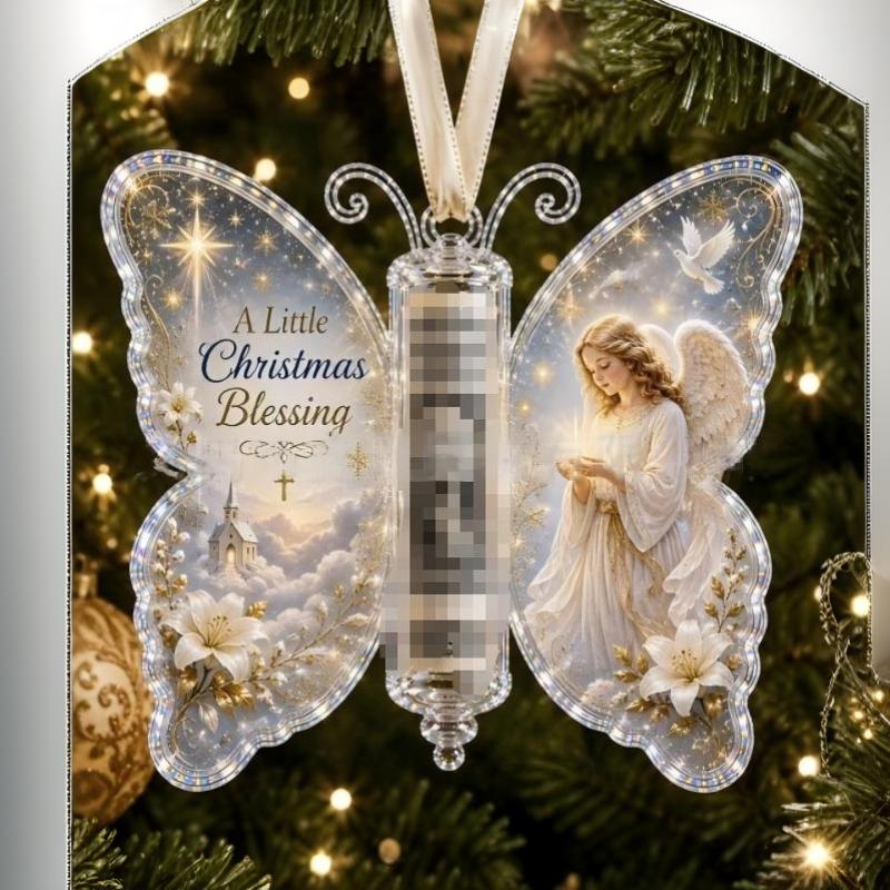New Christmas Acrylic Money Clips Ornaments Santa Claus Snowman Reindeer Patterns New Year Cash Blessings Favors Decoration