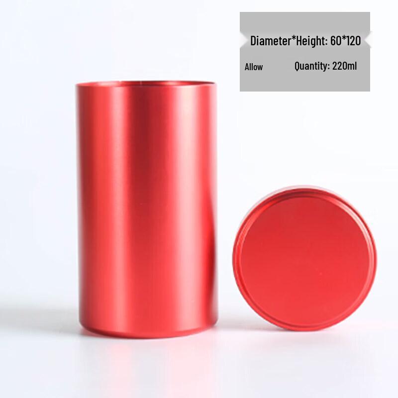Portable Mini Sealed Aluminum Alloy Tea Caddy