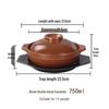 High-Temperature Ceramic Claypot Casserole
