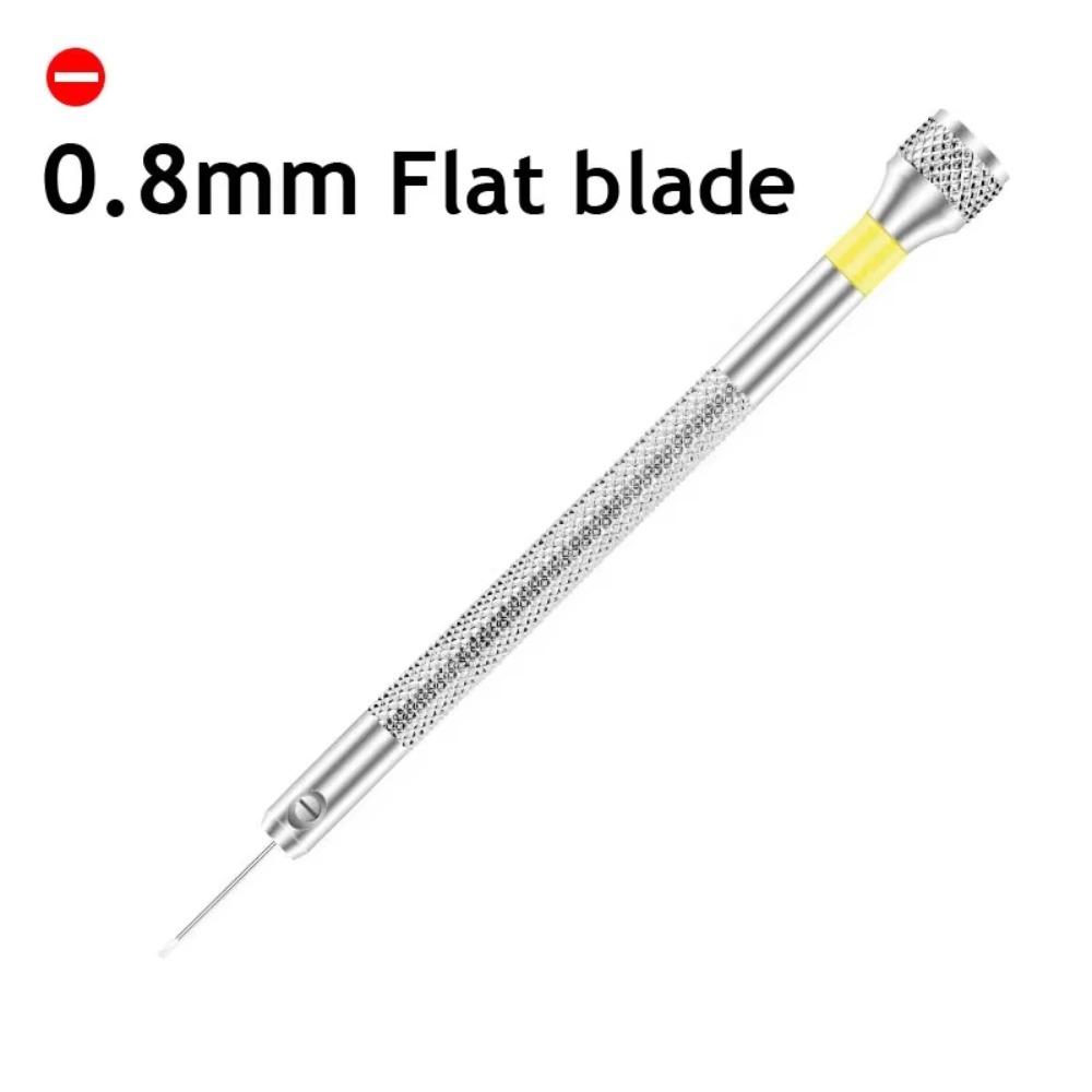 Aluminium Stainless Steel Watchmakers Screwdrivers 0.8mm-1.6mm Flathead Watch Repair Screwdriver Detachable Durable