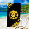Bvb Soccer Ball Design Printed Beach Towel, Super Soft Microfiber, Perfect Gift Birthday, for Pool, Beach, Travel, for Family and Friends