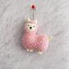 Fashion Cartoon Cute Alpaca Keychain Kawaii Creative Backpack Bag Key Chain Plush Doll Key Ring