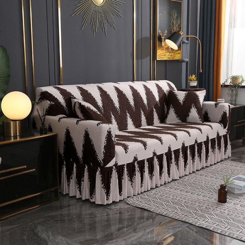 

1, 2, 3, 4-местный чехол для дивана с геометрическим принтом, эластичный спандекс, чехлы для дивана, юбки для гостиной, чехлы для дивана, защита для мебели 150-180cm