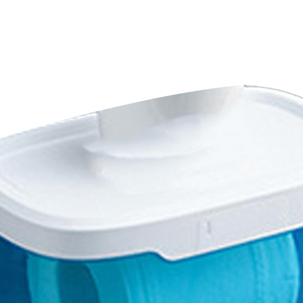 Porta Fazzoletti da Parete Senza Fori Toilette Trasparente Semplice Impermeabile Blu
