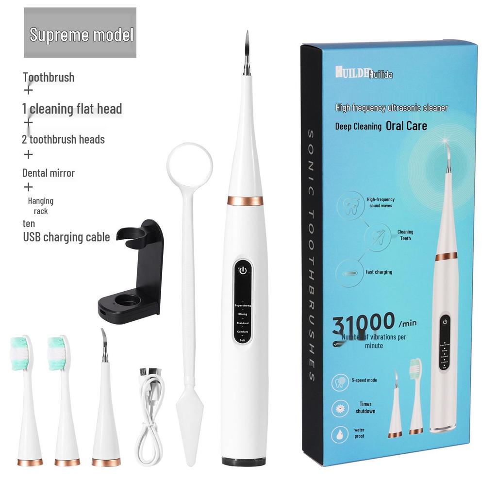 Ultrasonic 6-in-1 Electric Tooth Cleaner & Water Flosser