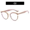 New light luxury anti-blue glasses, classic workplace commuting, daily plain and versatile flat glasses