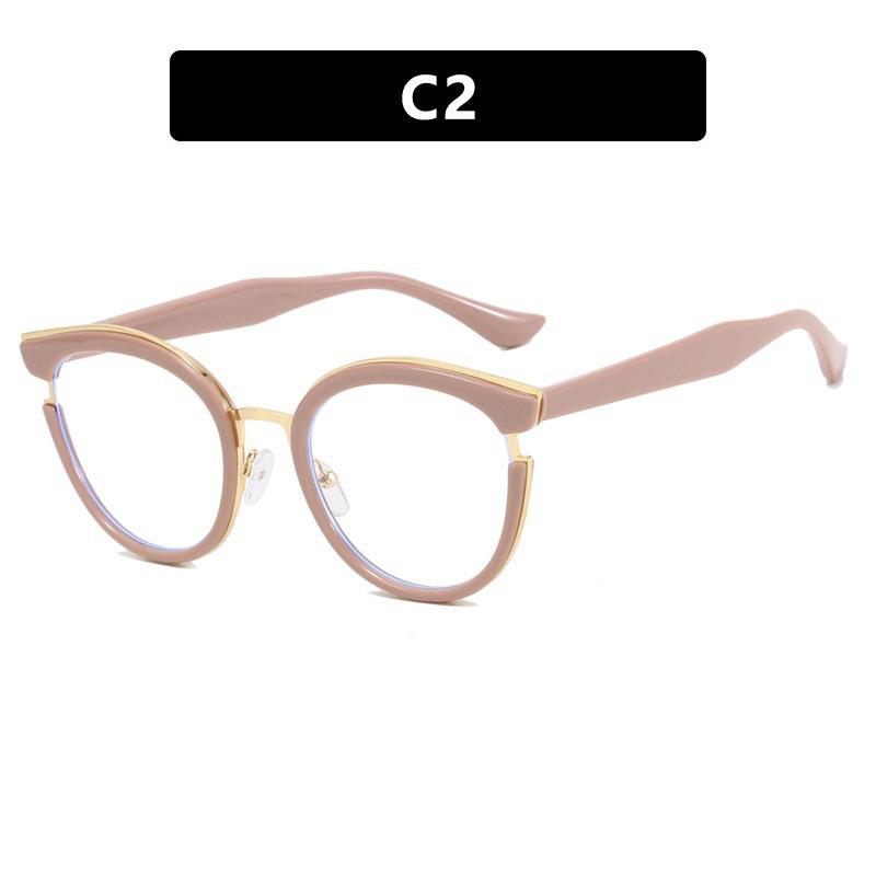 New light luxury anti-blue glasses, classic workplace commuting, daily plain and versatile flat glasses