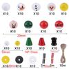 Random size quantity Christmas wooden beads Christmas wooden beads Christmas round beads Winter pine round beads natural wood