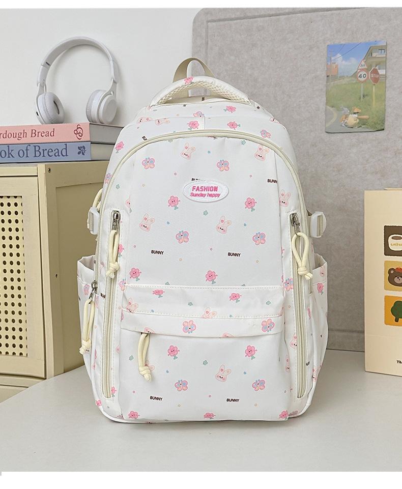 Summer new primary school students cute schoolbag, college students sweet girl schoolbag large capacity backpack