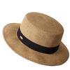 European Retro Letter Sewn Flat Top Sun & Beach Hat