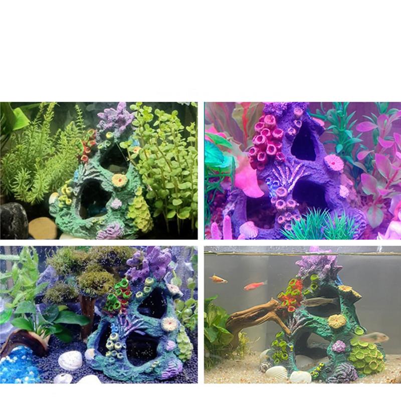 Aquariumdekorationen Aquariumzubehör Harz Simulierter Koralle Seetang Aquariumdekoration Handwerk Miniaturfigur Ornament