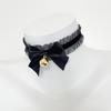 Cute Lolita Lace Bow Bell Choker Necklace Bracelet Set Women