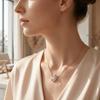 Zircon Women's Collarbone Chain Choker Snowflower Crystal Necklace Snowflake Necklace  Daily
