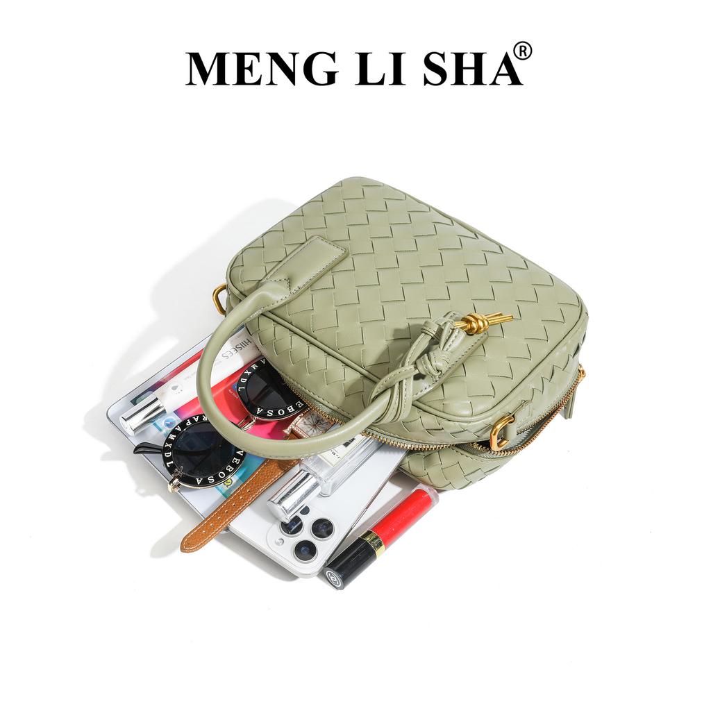 Popular Handmade Woven Bag, Simple and Versatile, One Shoulder Crossbody Boston Bag, Commuting Large Capacity Hand-held Women's Bag
