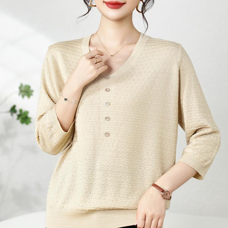 Qinghe Cashmere Women's 30% Cashmere Sweater - Soft & Warm Wool Blend Pullover