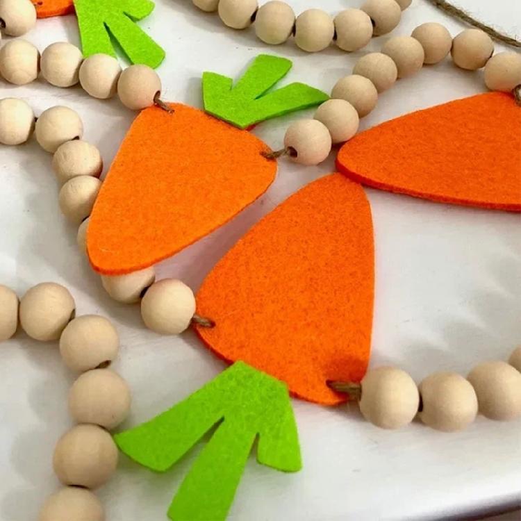 Easter Carrot Wreath Holiday Decorations for Party and DIY Craft Supply Decors