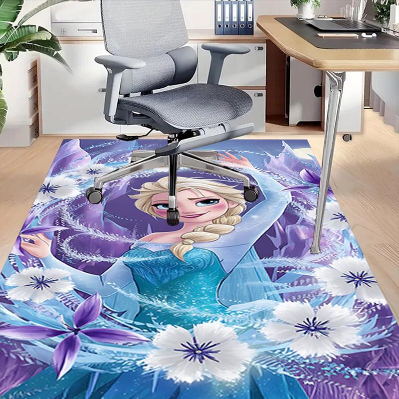 1PC Frozen Elsa Extra Large Non Slip Floor Carpet, Office, Family, Bedroom, Studio Large Area Rug Indoor Rugs