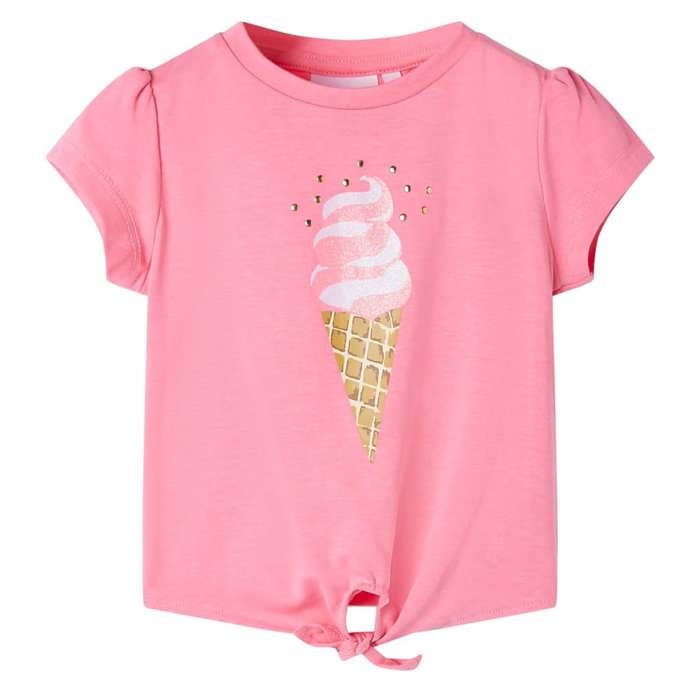 T-shirt pour enfants rose fluo vif 92/104/116/128/140